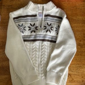 NWT Gymboree cream sweater. Boys size 7/8 Medium. Smoke free home